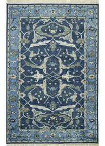 Streco Denim Blue/Faded Denim Traditional Rug