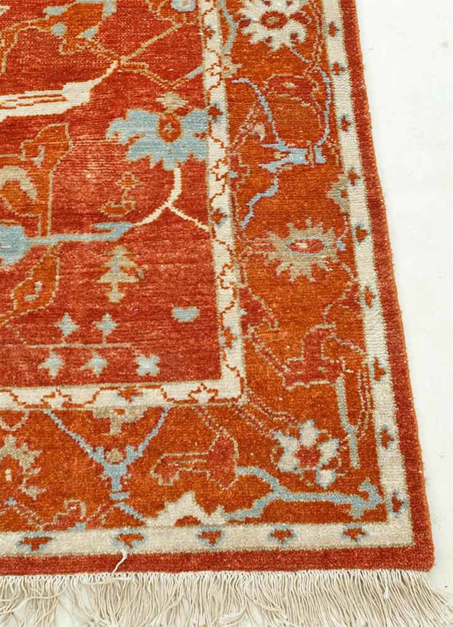 Streco Russet/Red Orange Traditional Rug
