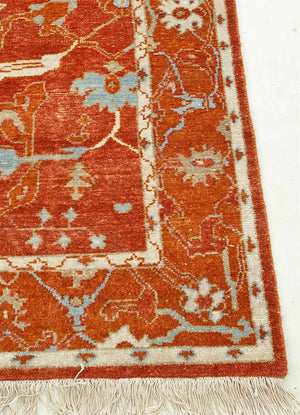 Streco Russet/Red Orange Traditional Rug