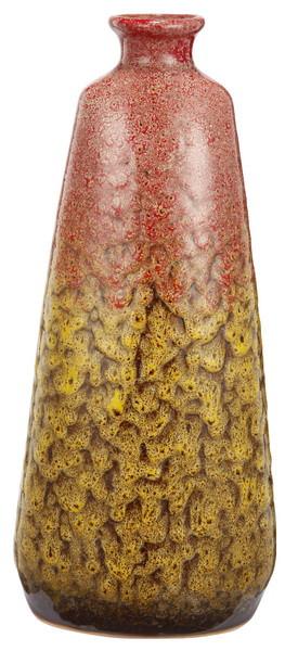 A&B Home Pink With Yellow Vase  - Set Of 2