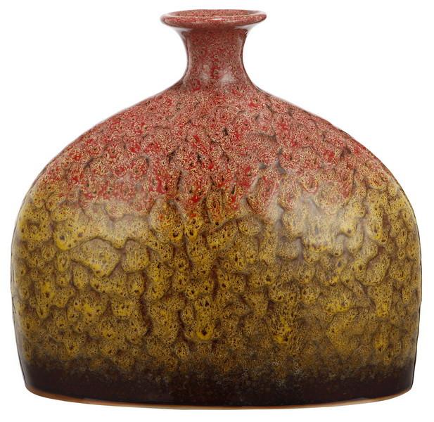 A&B Home Pink With Yellow Vase  - Set Of 2