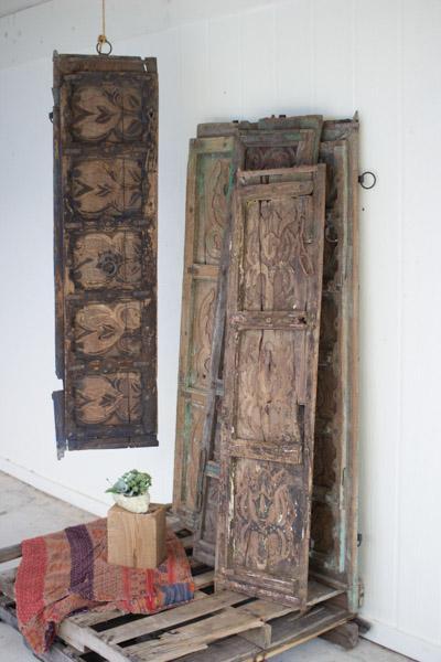 Antique Wooden Door Panel Wall Art   Assorted Designs
