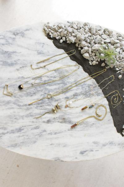 Set Of 6 Antique Brass Pendants