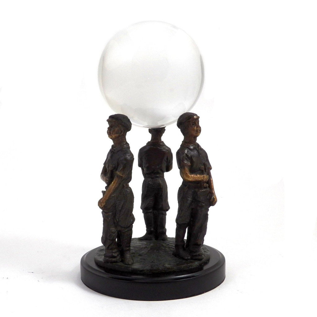 Bey-Berk Bronze Golfer Caddy Ball Holder