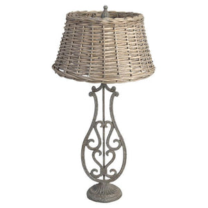A&B Home 32.5" H Table Rattan Lamp - Set OF 2