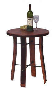2-Day Designs Round Stave End Table