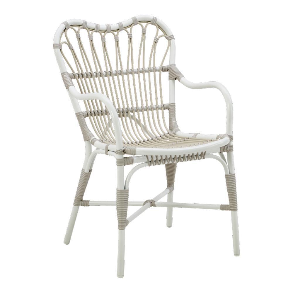 Sika Design Margaret Chair - Alu-Rattan - Dove White