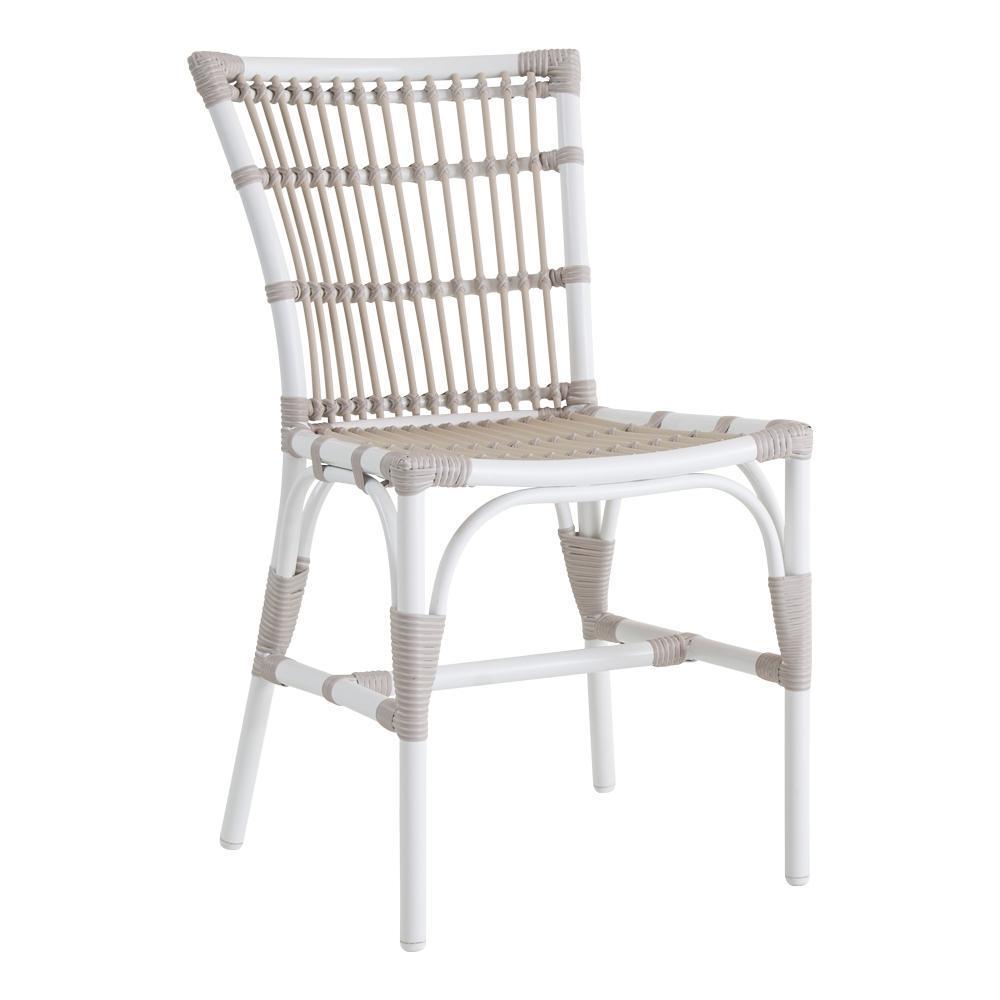 Sika Design Elisabeth Chair - Alu-Rattan - Dove White