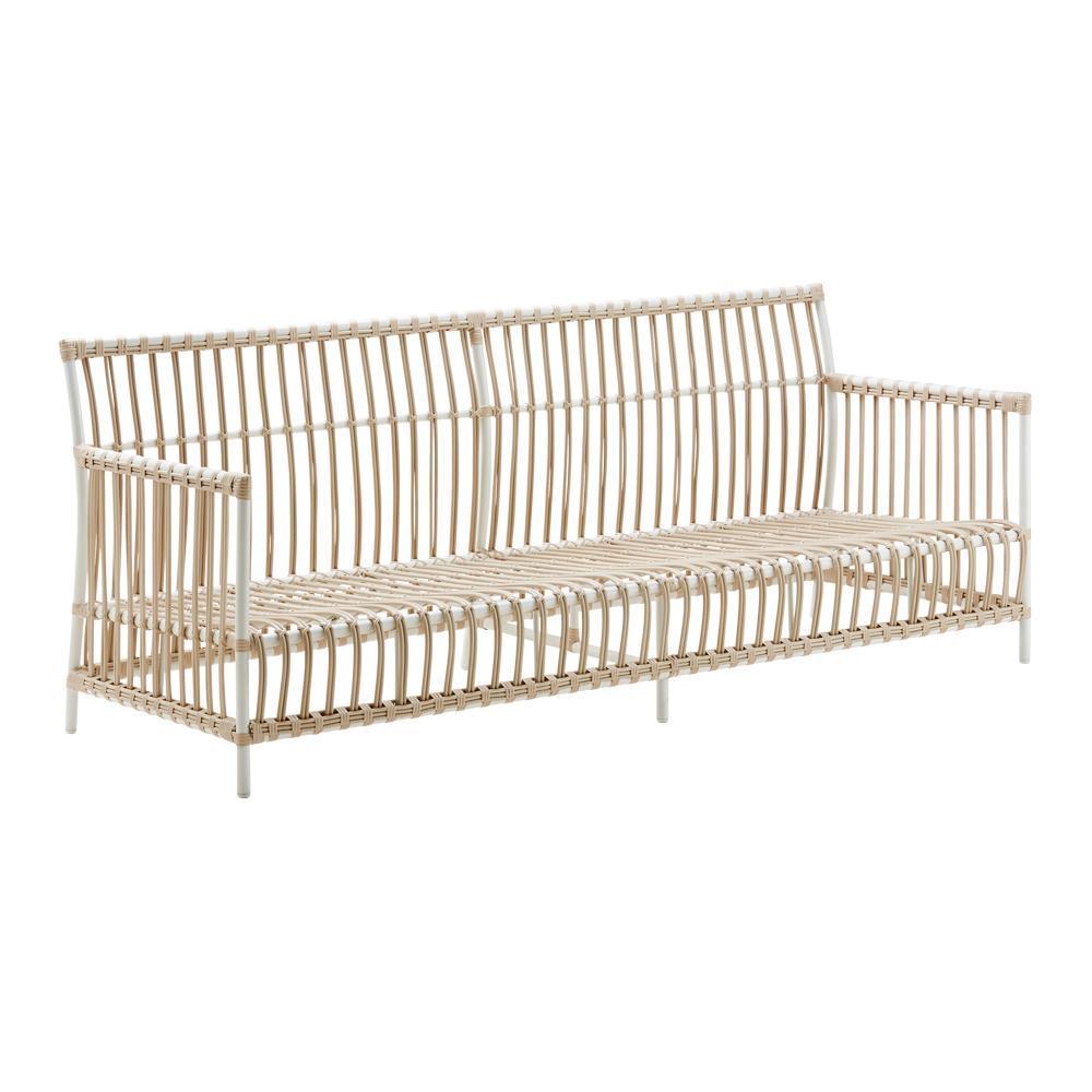 Sika Design Caroline Sofa - Alu-Rattan - Dove White