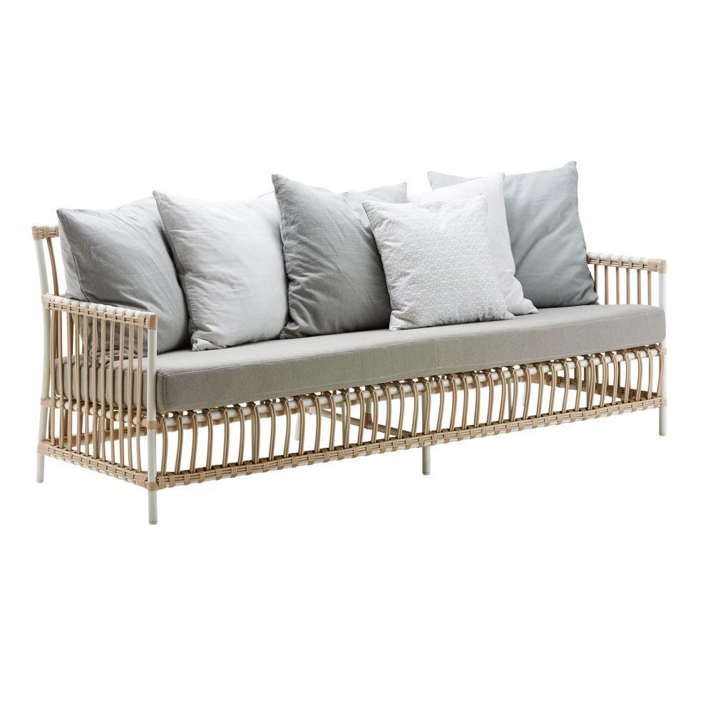 Sika Design Caroline Sofa - Alu-Rattan - Dove White