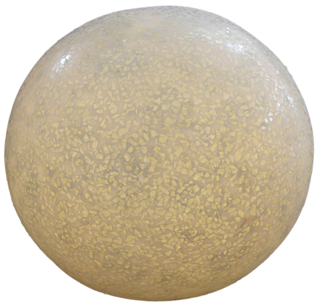 Screen Gems Sandstone Polished Ball With Outdoor Light W/Glass Pieces - SGS-3001