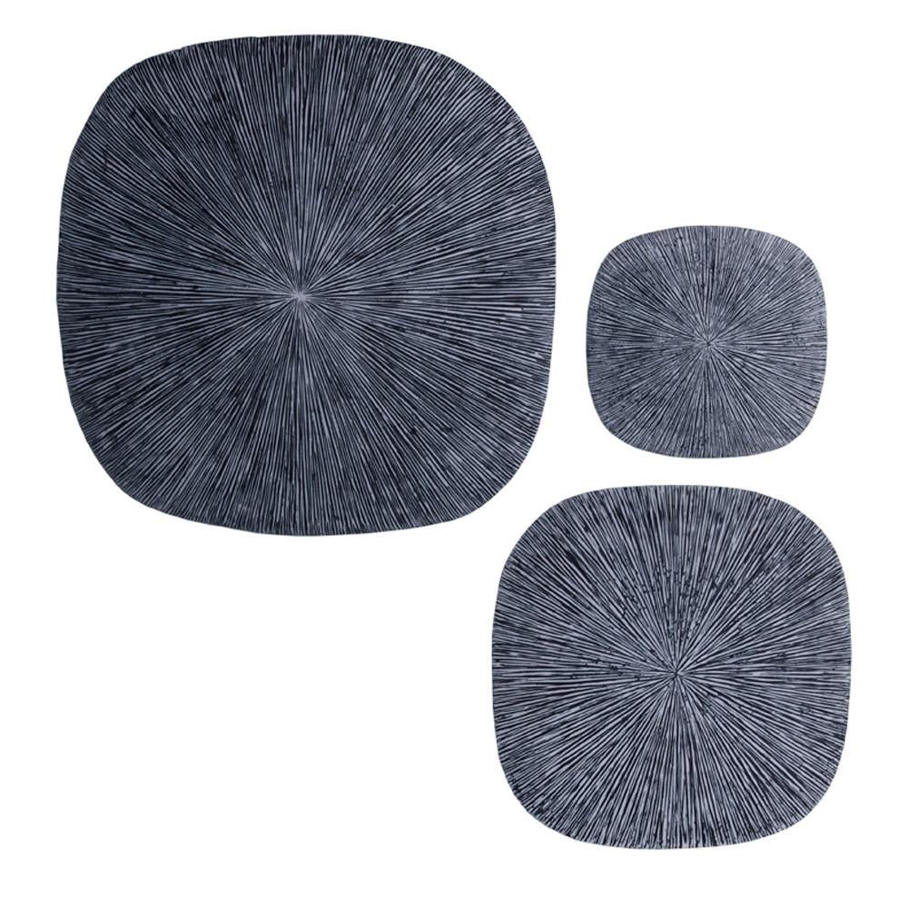 Screen Gems Sandstone Ribbed Square Wall Decor