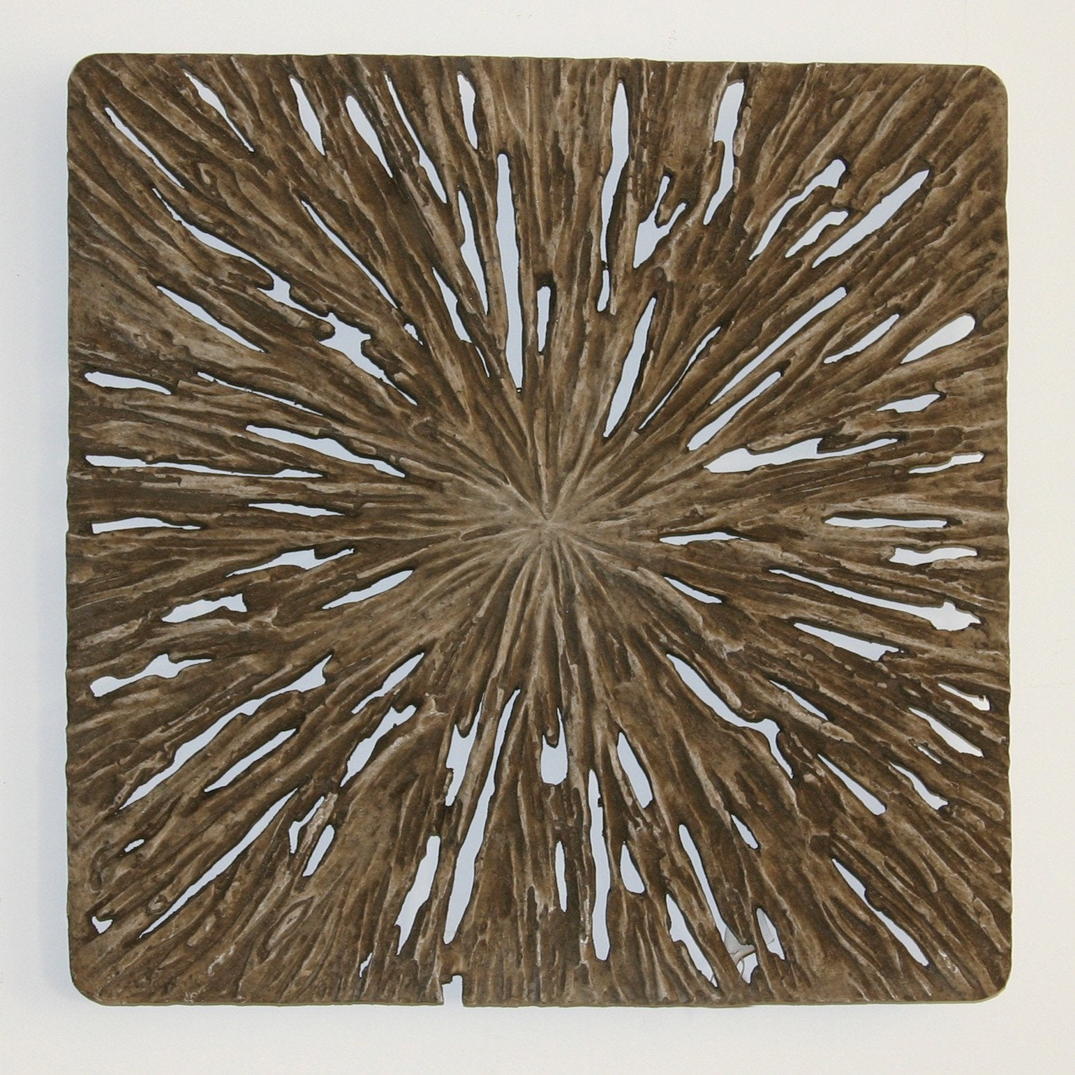 Screen Gems Square Wall Decor, Rotten Wood Finish