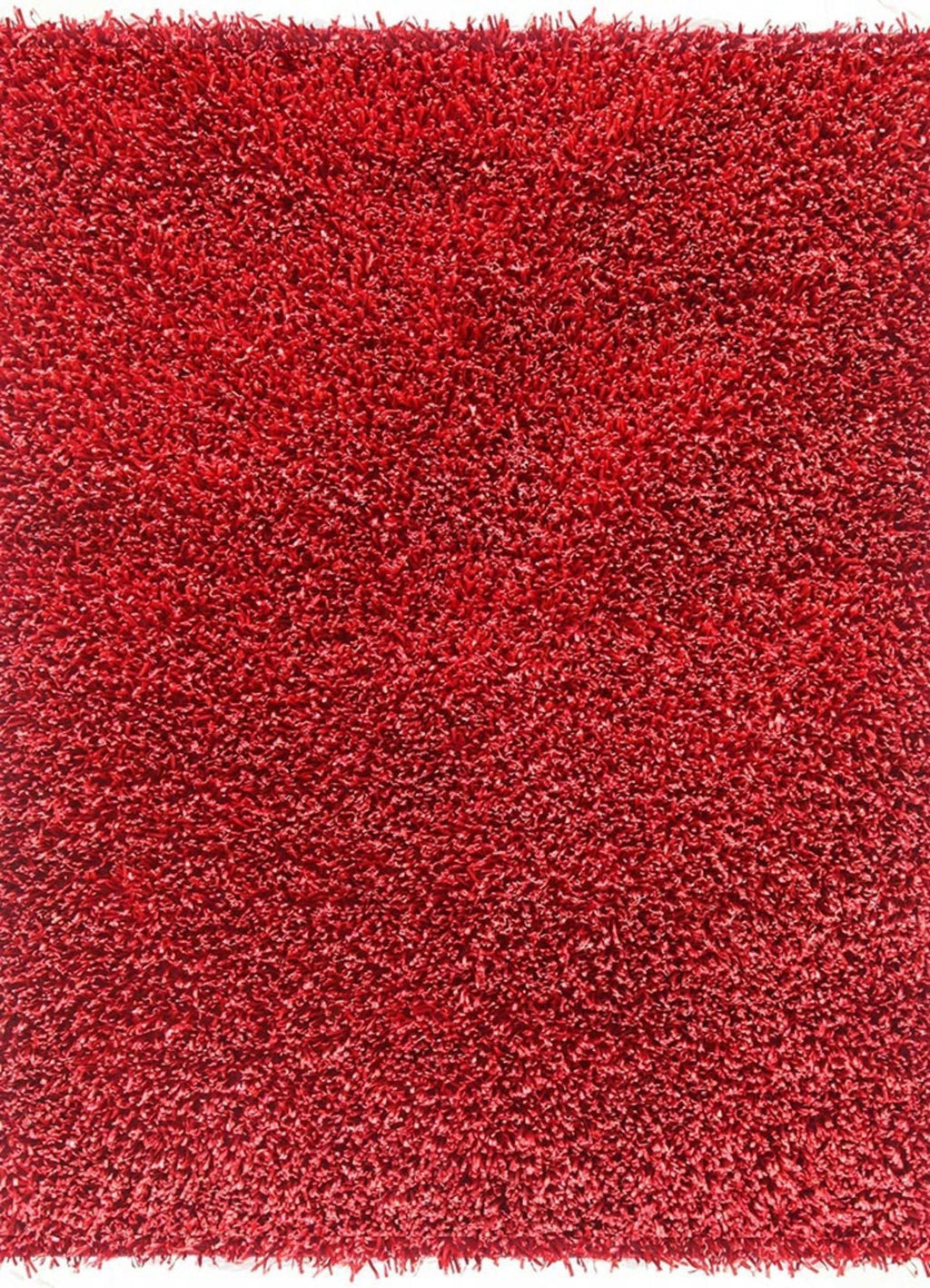 Shimmer Velvet Red Polyester Rug