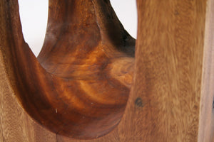 Strata Furniture Windows End Table in Walnut