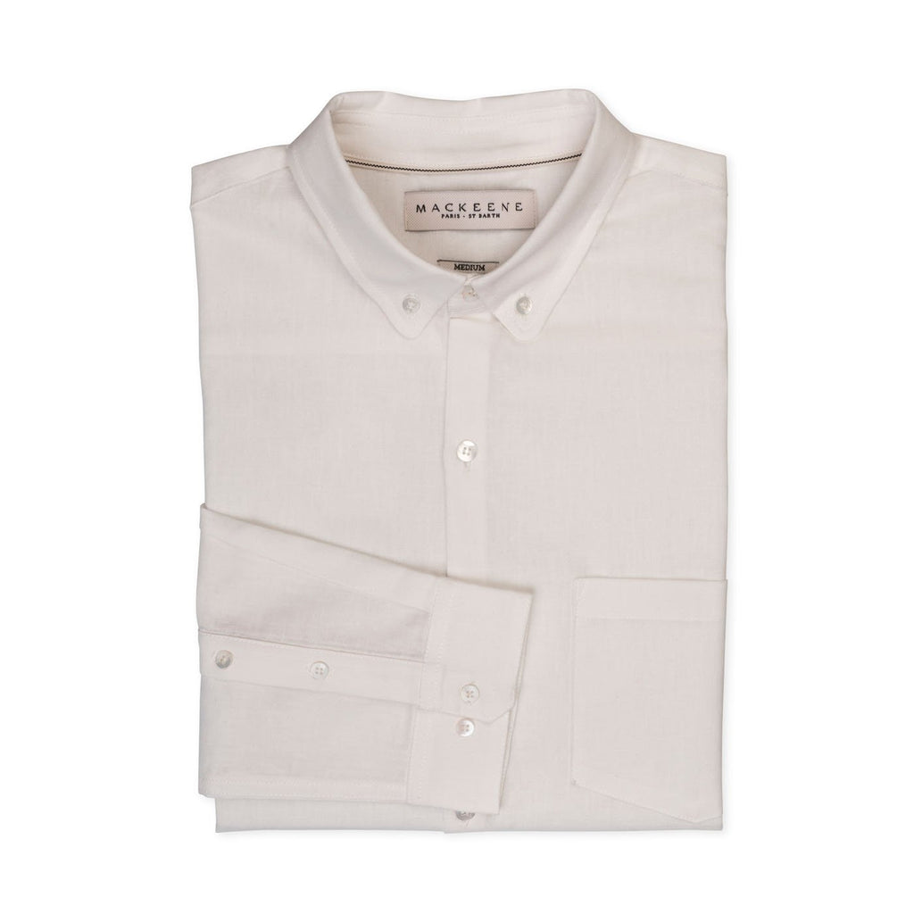 MACKEENE Shirts - Germain Col - White
