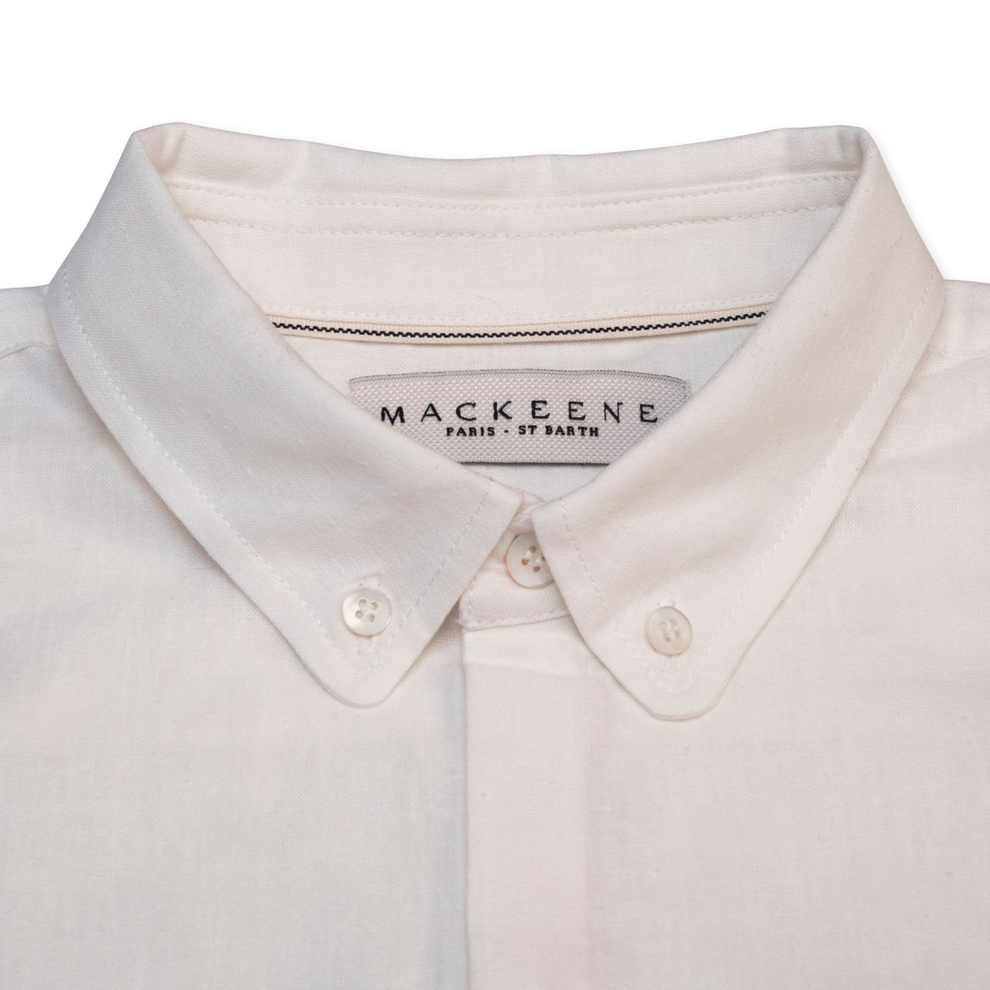 MACKEENE Shirts - Germain Col - White