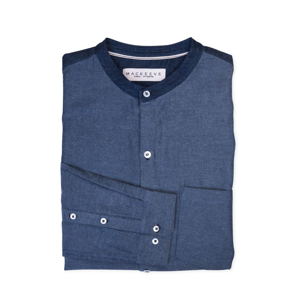 MACKEENE Shirts - Germain Mao - Denim