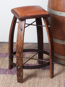 2-Day Designs 30 Stave Stool W/ Wood Top