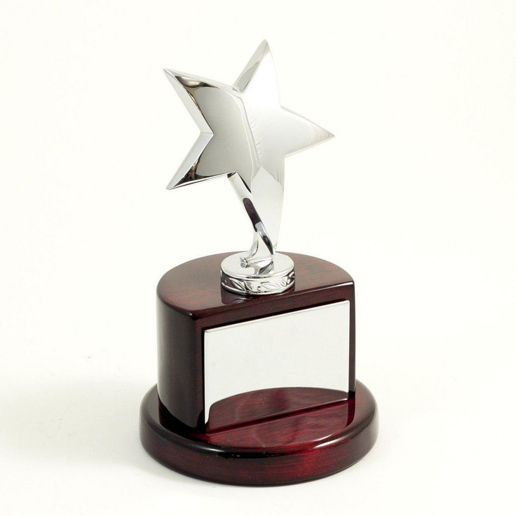 Bey-Berk Silver Plated Star Trophy