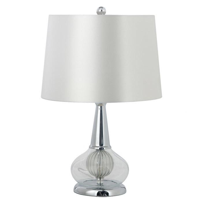 A&B Home 23"  H Silver/ Pearl Table Lamp