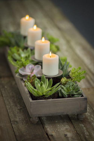4 Candle Centerpiece Planter