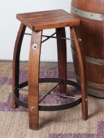 2-Day Designs 26 Stave Stool W/ Wood Top