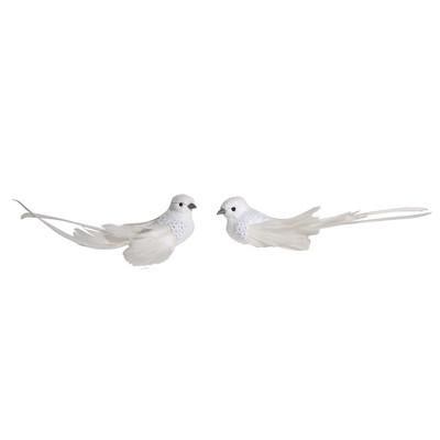 A&B Home Holiday Sequin & Glitz Doves - 2 Asst Pc/Box - Set of 12