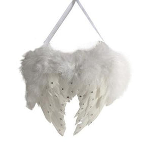 A&B Home Double Wing W/Diamond - White - Set of 4