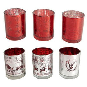A&B Home Holiday Candle Holder  - 6Pc/Box - Set of 4