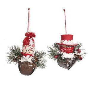 A&B Home 5.5" Christmas Ornaments - 2 Asst Pc/Box - Set of 6