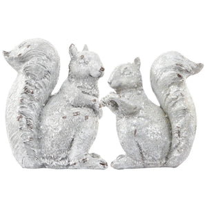 A&B Home 10" H Squirrel Holiday Decoration - Set of 2