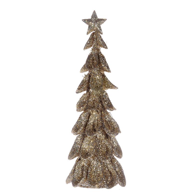 A&B Home Christmas Decor Mesh Ruffle Tree - Set Of 2