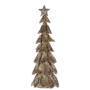 A&B Home Christmas Decor Mesh Ruffle Tree - Set Of 2