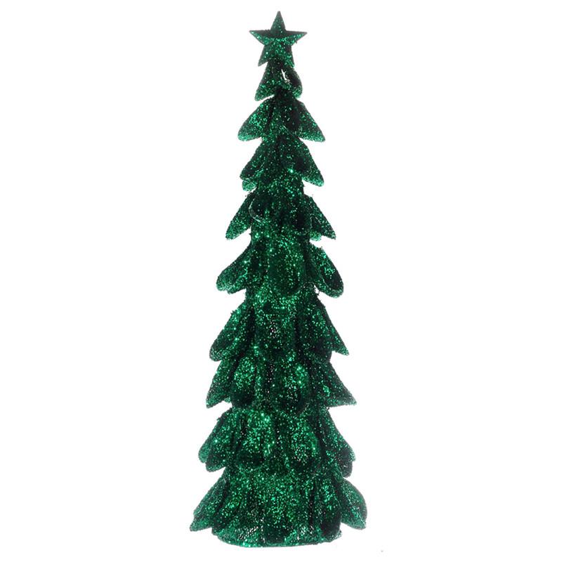A&B Home Christmas Decor Mesh Ruffle Tree - Set Of 2