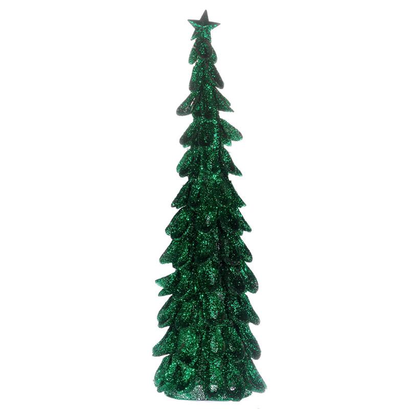 A&B Home Christmas Decor Mesh Ruffle Tree - Set Of 2