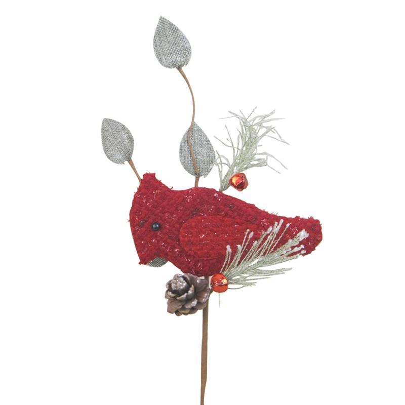 A&B Home Cardinal Pick Christmas Ornaments - Set Of 6
