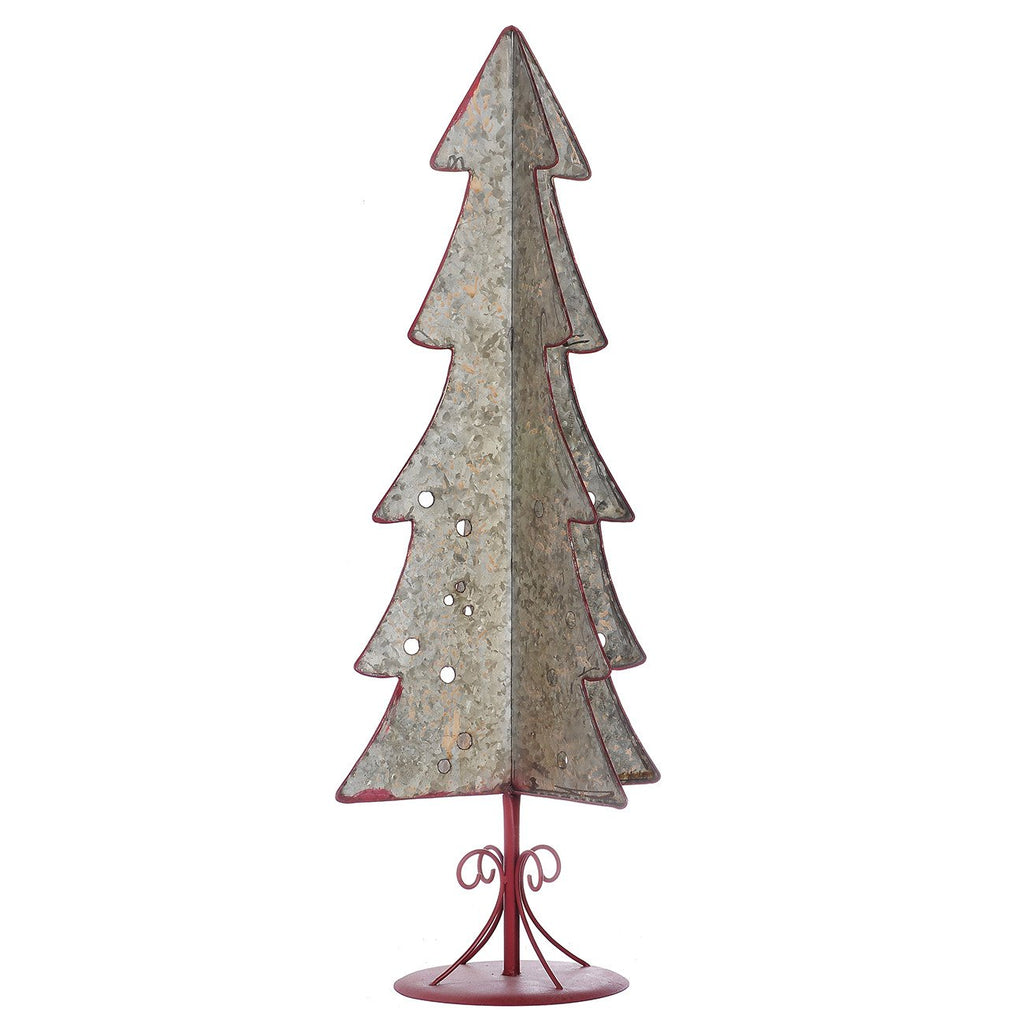 A&B Home Christmas 30" H Galvanized Tree