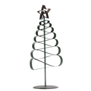 A&B Home Christmas Decor Metal Ribbon Tree - Set Of 2