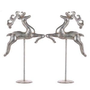 A&B Home Holiday Decor Flying Deer - Set of 2