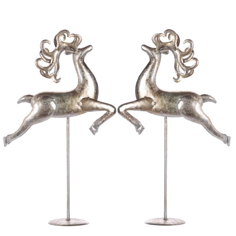 A&B Home Holiday Decor Flying Deer - Set of 2