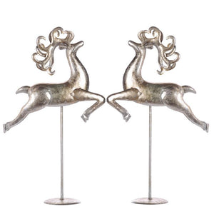 A&B Home Holiday Decor Flying Deer - Set of 2