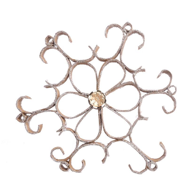 A&B Home Paper Snowflake Holiday Ornaments - Set of 4