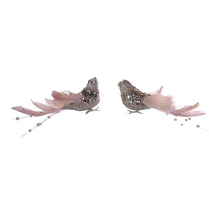 A&B Home Birds Christmas Ornaments - 2 Asst Pc/Box - Set of 6