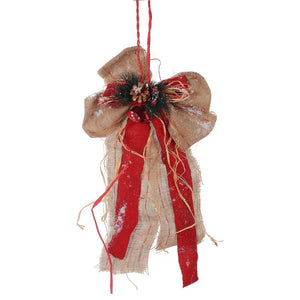 A&B Home Hanging Bow Christmas Ornaments - Set Of 2