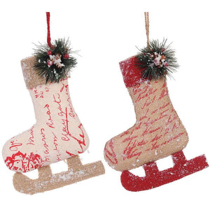 A&B Home Skate Christmas Ornaments (Asst) - Set of 4