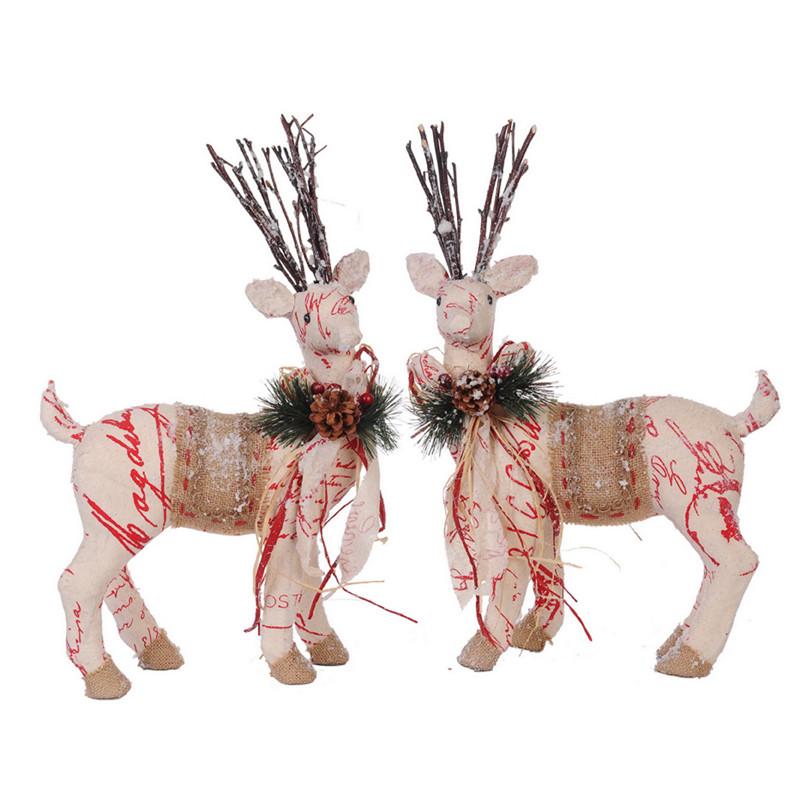 A&B Home Holiday Decor Standing Deer - Set of 2 (Asst)