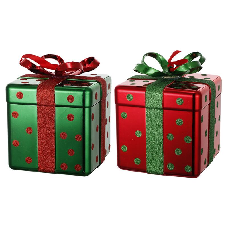 A&B Home Giftbox Christmas Ornaments - 2Pc/Box - Set of 2