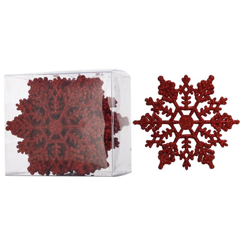 A&B Home Snowflake Christmas Ornaments - 24Pc/Box - Set of 6
