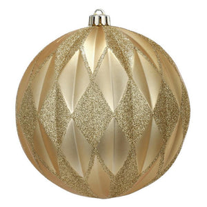 A&B Home Diamond/Glitter Ball Christmas Ornaments - Set of 4